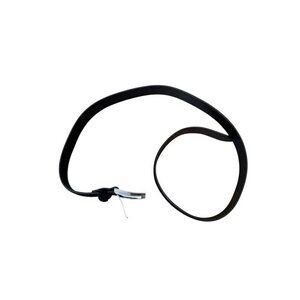 PX Black Genuine Leather Belt | Size 36 | Classic Silver Buckle Casual Belt